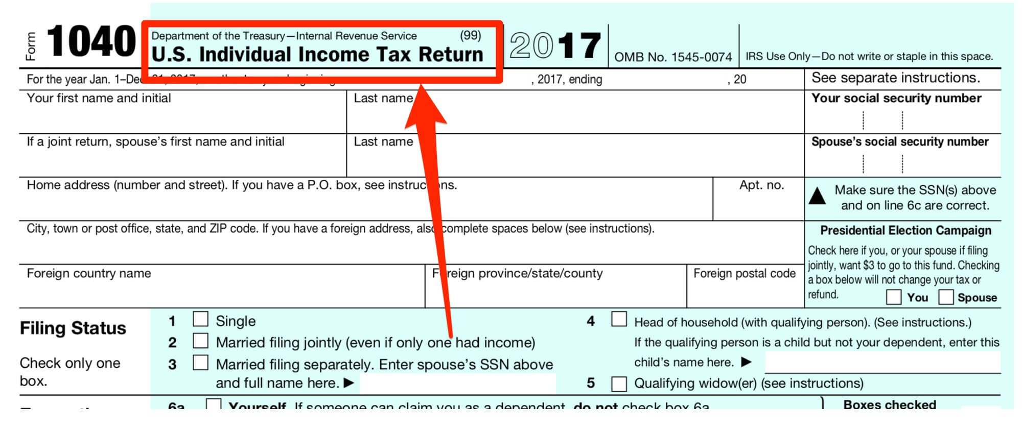 Formulario de taxes