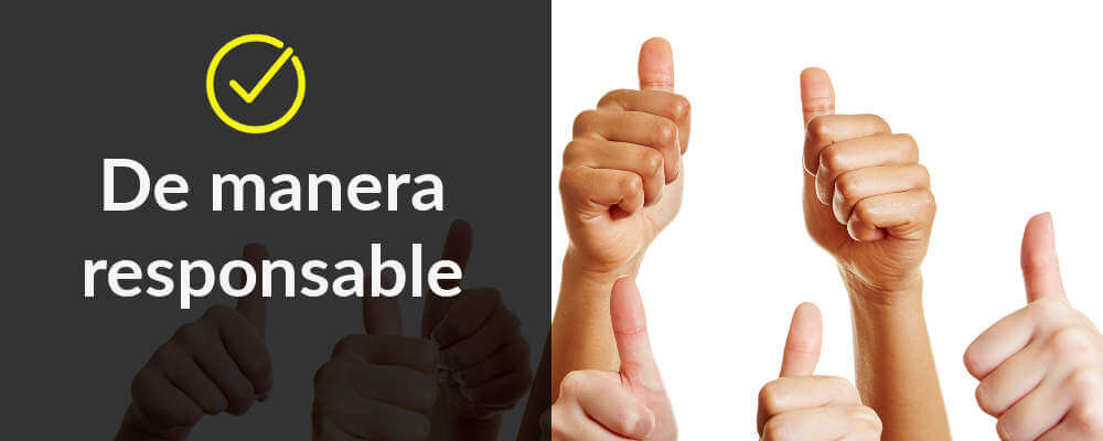 De manera responsable