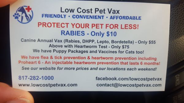 Photo of Low Cost Pet Vaccinations