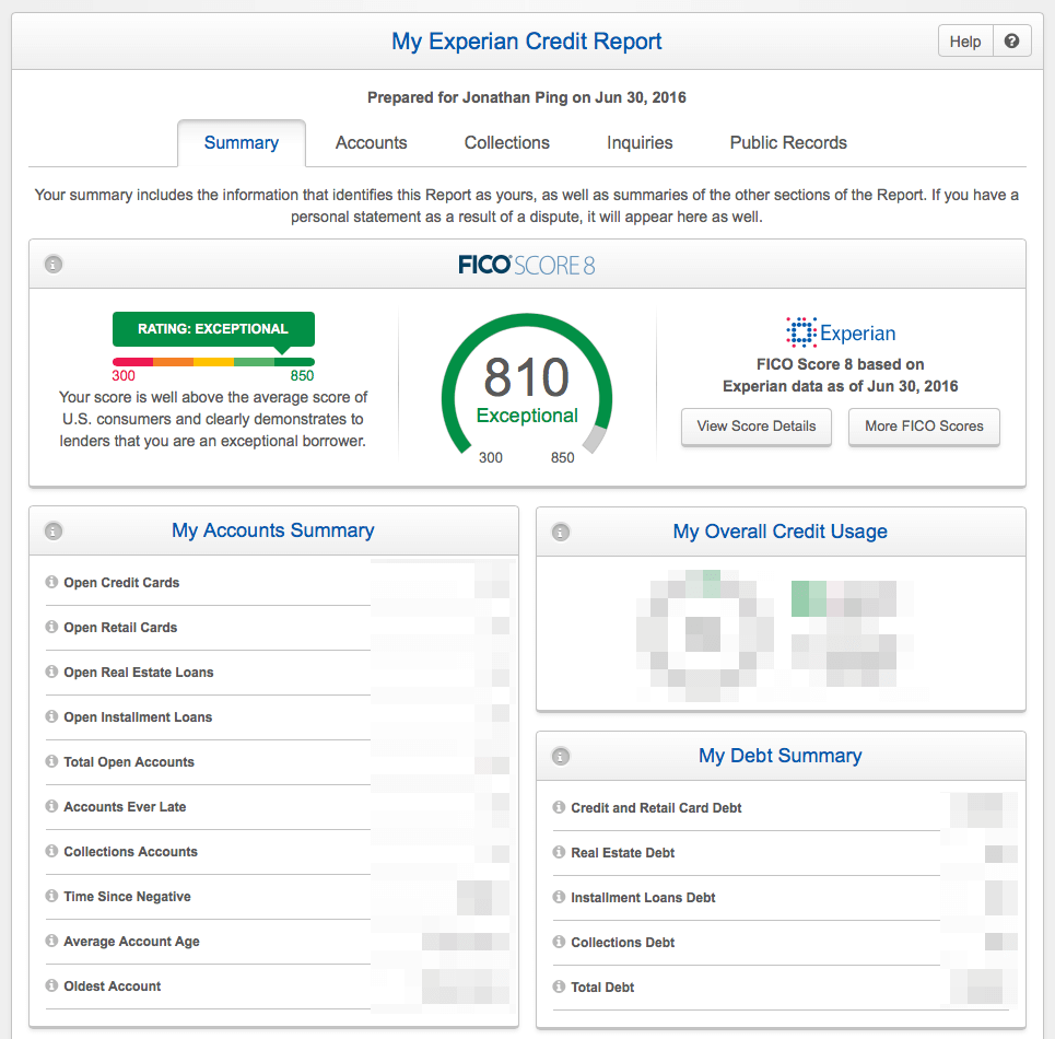 Reporte de Experian